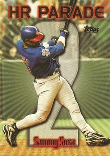 #461b Sammy Sosa - VAR: HR 2 - Chicago Cubs - 1999 Topps Baseball