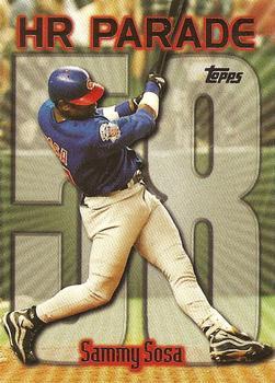 #461bf Sammy Sosa - VAR: HR 58 - Chicago Cubs - 1999 Topps Baseball