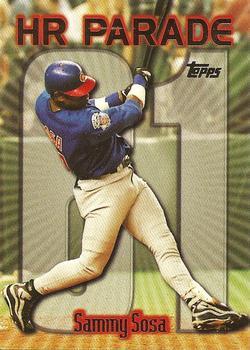 #461bi Sammy Sosa - VAR: HR 61 - Chicago Cubs - 1999 Topps Baseball