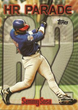 #461bj Sammy Sosa - VAR: HR 62 - Chicago Cubs - 1999 Topps Baseball