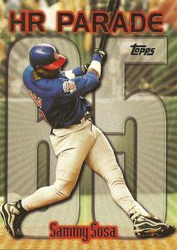 #461bm Sammy Sosa - VAR: HR 65 - Chicago Cubs - 1999 Topps Baseball