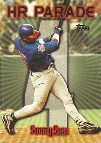 #461d Sammy Sosa - VAR: HR 4 - Chicago Cubs - 1999 Topps Baseball
