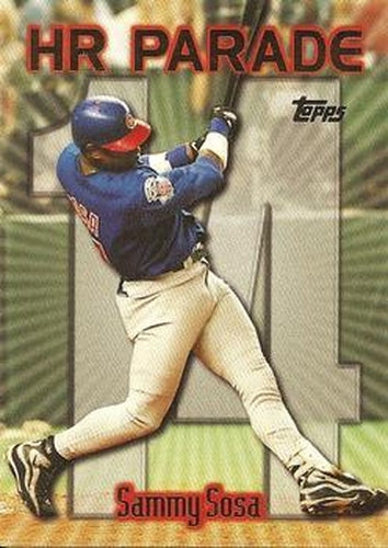#461n Sammy Sosa - VAR: HR 14 - Chicago Cubs - 1999 Topps Baseball