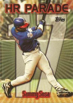 #461q Sammy Sosa - VAR: HR 17 - Chicago Cubs - 1999 Topps Baseball