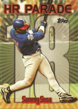 #461r Sammy Sosa - VAR: HR 18 - Chicago Cubs - 1999 Topps Baseball