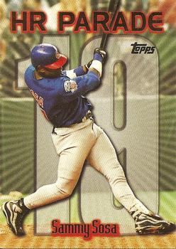 #461s Sammy Sosa - VAR: HR 19 - Chicago Cubs - 1999 Topps Baseball