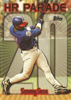 #461t Sammy Sosa - VAR: HR 20 - Chicago Cubs - 1999 Topps Baseball