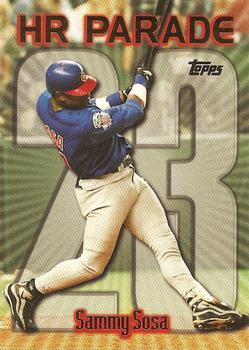 #461w Sammy Sosa - VAR: HR 23 - Chicago Cubs - 1999 Topps Baseball