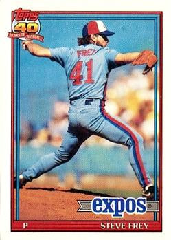 #462 Steve Frey - Montreal Expos - 1991 Topps Baseball