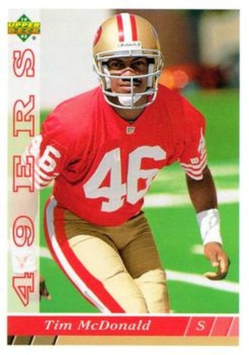 #462 Tim McDonald - San Francisco 49ers - 1993 Upper Deck Football