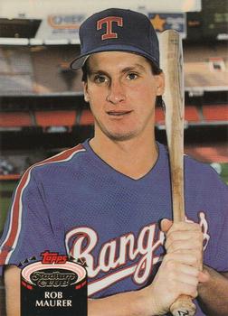 #462 Rob Maurer - Texas Rangers - 1992 Stadium Club Baseball