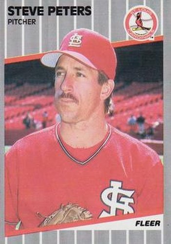 #462 Steve Peters - St. Louis Cardinals - 1989 Fleer Baseball
