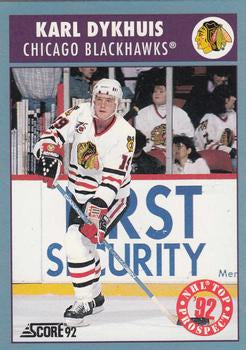 #462 Karl Dykhuis - Chicago Blackhawks - 1992-93 Score Canadian Hockey