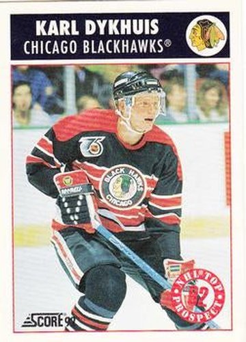 #462 Karl Dykhuis - Chicago Blackhawks - 1992-93 Score USA Hockey