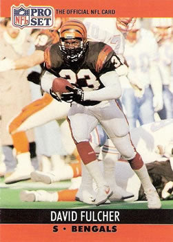 #462 David Fulcher - Cincinnati Bengals - 1990 Pro Set Football