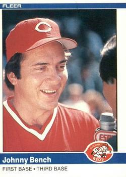 #462 Johnny Bench - Cincinnati Reds - 1984 Fleer Baseball