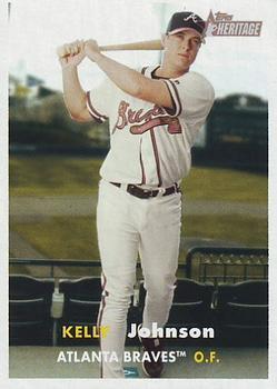 #462 Kelly Johnson - Atlanta Braves - 2006 Topps Heritage Baseball