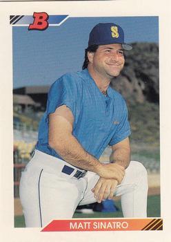 #462 Matt Sinatro - Seattle Mariners - 1992 Bowman Baseball