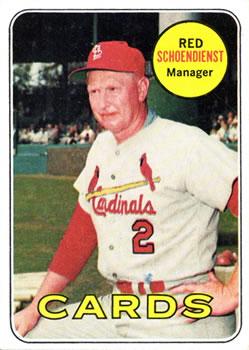 #462 Red Schoendienst - St. Louis Cardinals - 1969 Topps Baseball