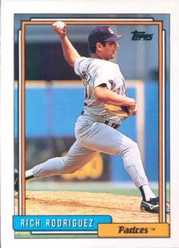 #462 Rich Rodriguez - San Diego Padres - 1992 Topps Baseball