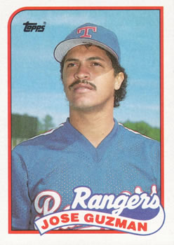 #462 Jose Guzman - Texas Rangers - 1989 Topps Baseball