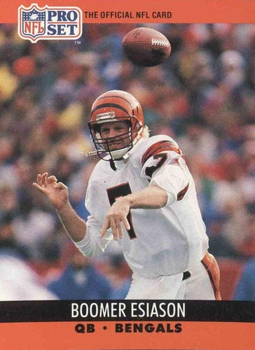 #463 Boomer Esiason - Cincinnati Bengals - 1990 Pro Set Football