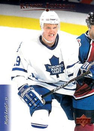 #463 Kenny Jonsson - Toronto Maple Leafs - 1995-96 Upper Deck Hockey