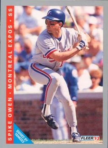 #463 Spike Owen - New York Yankees - 1993 Fleer Baseball