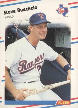 #463 Steve Buechele - Texas Rangers - 1988 Fleer Baseball