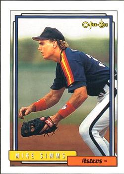 #463 Mike Simms - Houston Astros - 1992 O-Pee-Chee Baseball