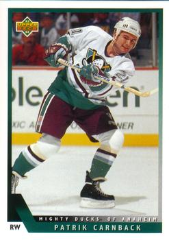 #463 Patrik Carnback - Anaheim Mighty Ducks - 1993-94 Upper Deck Hockey
