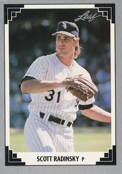 #463 Scott Radinsky - Chicago White Sox - 1991 Leaf Baseball