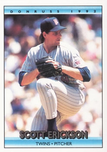 #463 Scott Erickson - Minnesota Twins - 1992 Donruss Baseball