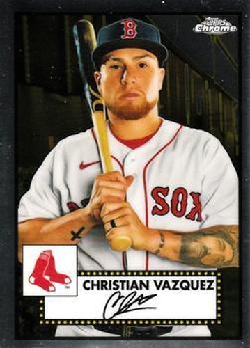 #463 Christian Vazquez - Boston Red Sox - 2021 Topps Chrome Platinum Anniversary Baseball