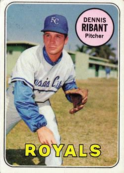 #463 Dennis Ribant - Kansas City Royals - 1969 Topps Baseball
