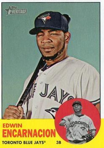 #463 Edwin Encarnacion - Toronto Blue Jays - 2012 Topps Heritage Baseball