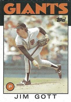 #463 Jim Gott - San Francisco Giants - 1986 Topps Baseball