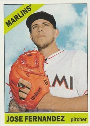 #463 Jose Fernandez - Miami Marlins - 2015 Topps Heritage Baseball