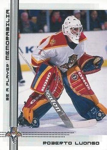#463 Roberto Luongo - Florida Panthers - 2000-01 Be a Player Memorabilia Hockey