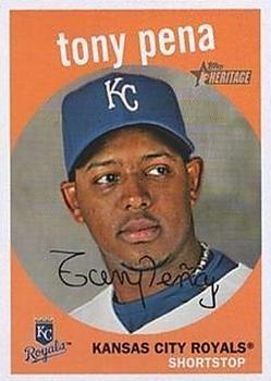 #463 Tony Pena Jr. - Kansas City Royals - 2008 Topps Heritage Baseball