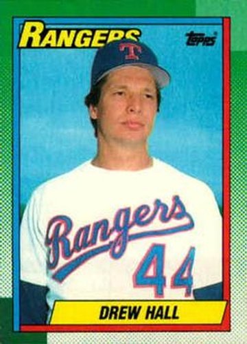 #463 Drew Hall - Texas Rangers - 1990 Topps Baseball