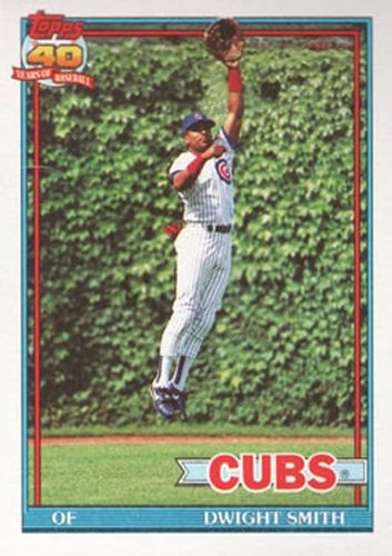 #463 Dwight Smith - Chicago Cubs - 1991 Topps Baseball