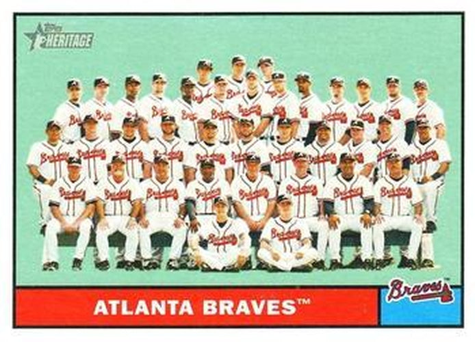 #463b Atlanta Braves - Atlanta Braves - 2010 Topps Heritage Baseball