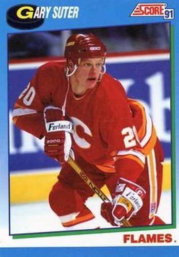 #464 Gary Suter - Calgary Flames - 1991-92 Score Canadian Hockey