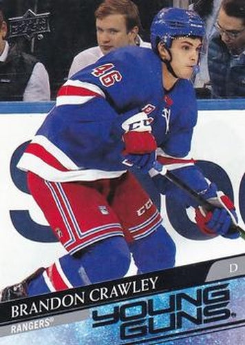 #464 Brandon Crawley - New York Rangers - 2020-21 Upper Deck Hockey