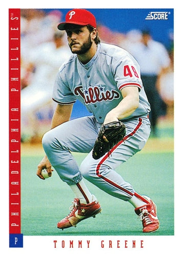 #464 Tommy Greene - Philadelphia Phillies - 1993 Score Baseball