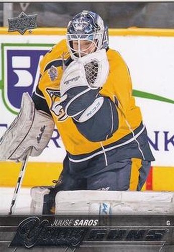 #464 Juuse Saros - Nashville Predators - 2015-16 Upper Deck Hockey