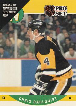 #464 Chris Dahlquist - Minnesota North Stars - 1990-91 Pro Set Hockey