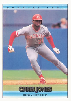 #464 Chris Jones - Cincinnati Reds - 1992 Donruss Baseball