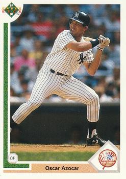 #464 Oscar Azocar - New York Yankees - 1991 Upper Deck Baseball